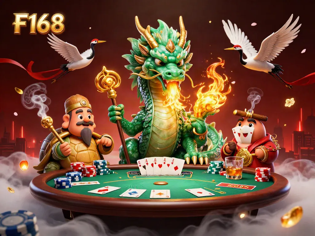 Engage with F168’s thrilling gaming experience featuring dragons, chips, and high-stakes action