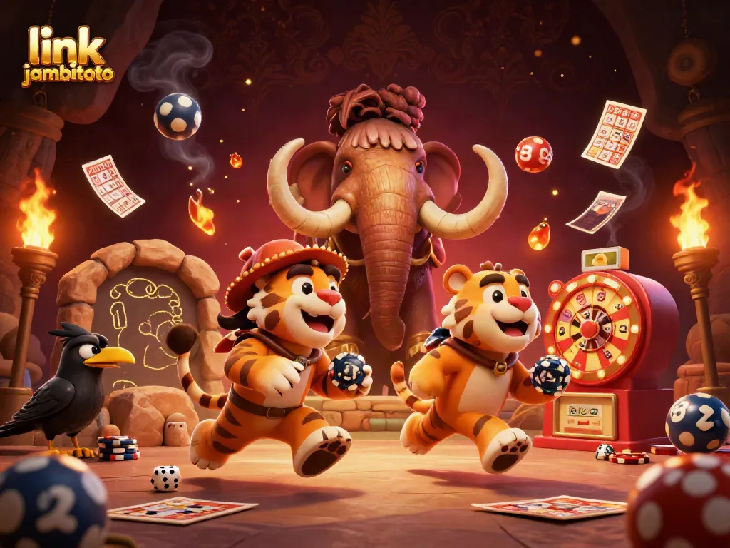 Experience the thrill of JambiToto with exciting lottery games, featuring vibrant characters and casino elements