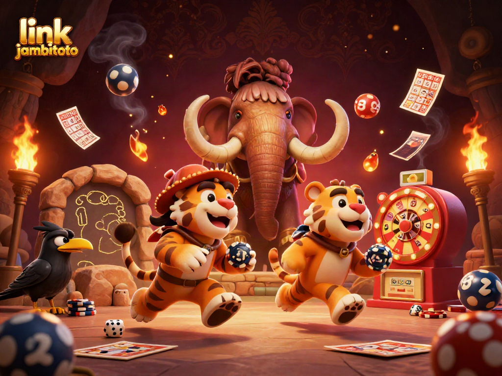 Experience the thrill of JambiToto with exciting lottery games, featuring vibrant characters and casino elements